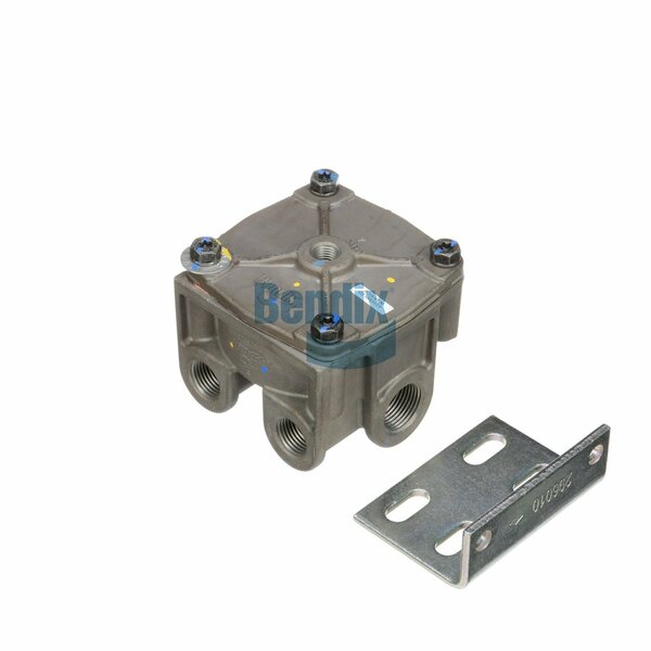 Bendix Valve, Relay, Brake, R-12, Horizontal Delivery Ports, 4 Psi, 3/4 Supply Port, 1/2 Del Port 103009N